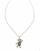 @3115 Złoty łańcuszek Austrian Crystal 40+5 naszyjnik pozłacany 14K Xuping miś